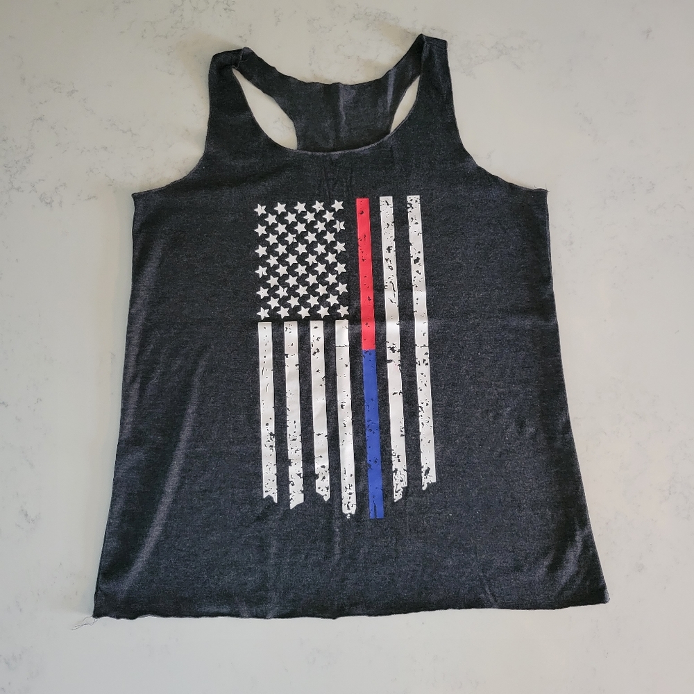 American Flag Tank, no tag, Fits like a Large, Never Worn!
